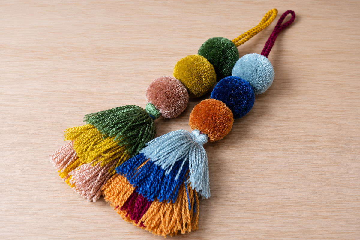 Pompones De Estambre De Colores