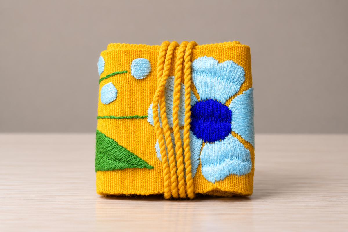 Faja De Mujer Tejido Y Bordado De Flores